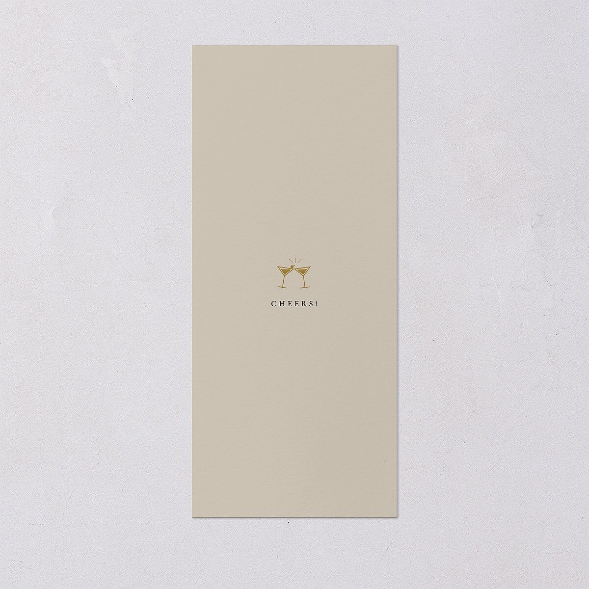 Old Hollywood Glam Menus Champagne Signature