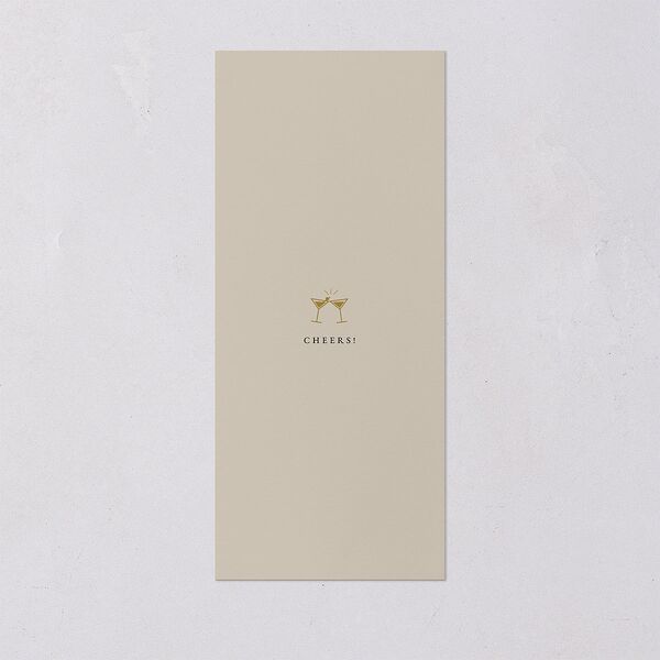 Old Hollywood Glam Menus Champagne Signature