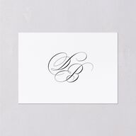 Vintage Flourish Wedding Enclosure Cards Pure White Signature Standard
