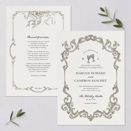Romantic Fantasy Wedding Invitations Champagne Signature Blank No Standard