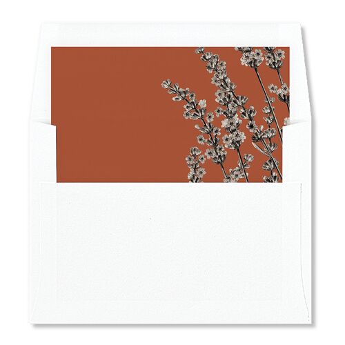 Vintage Lavender Standard Envelope Liners Copper Standard
