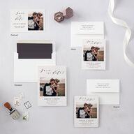 Simply Elegant Save The Date Magnets Champagne Magnet Paper