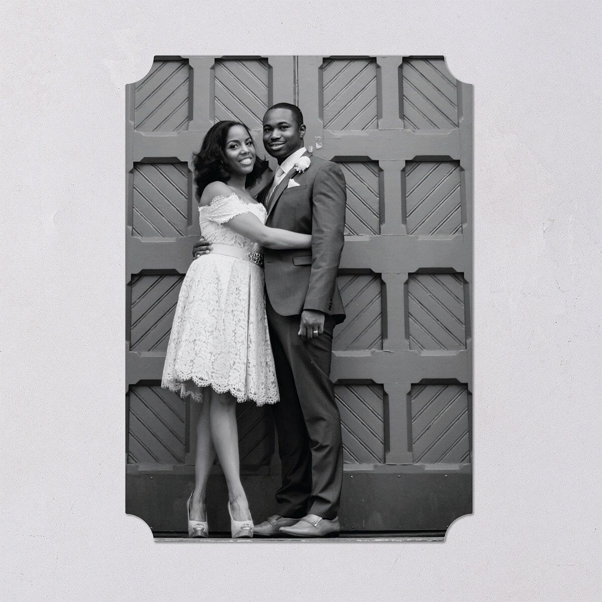 Modern Contrast Save The Date Cards Midnight Signature smooth Blank No