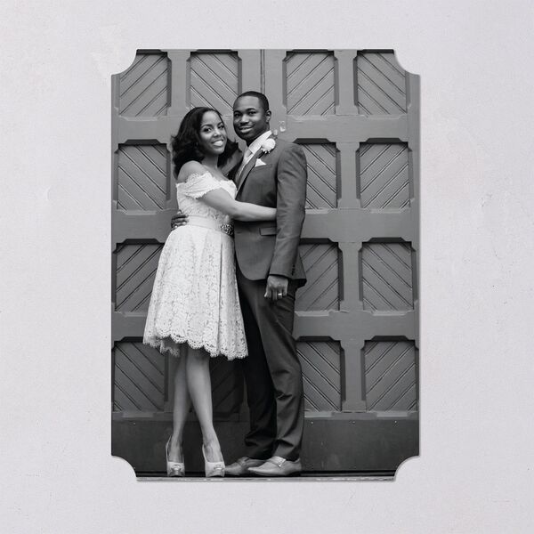Modern Contrast Save The Date Cards Midnight Signature smooth Blank No