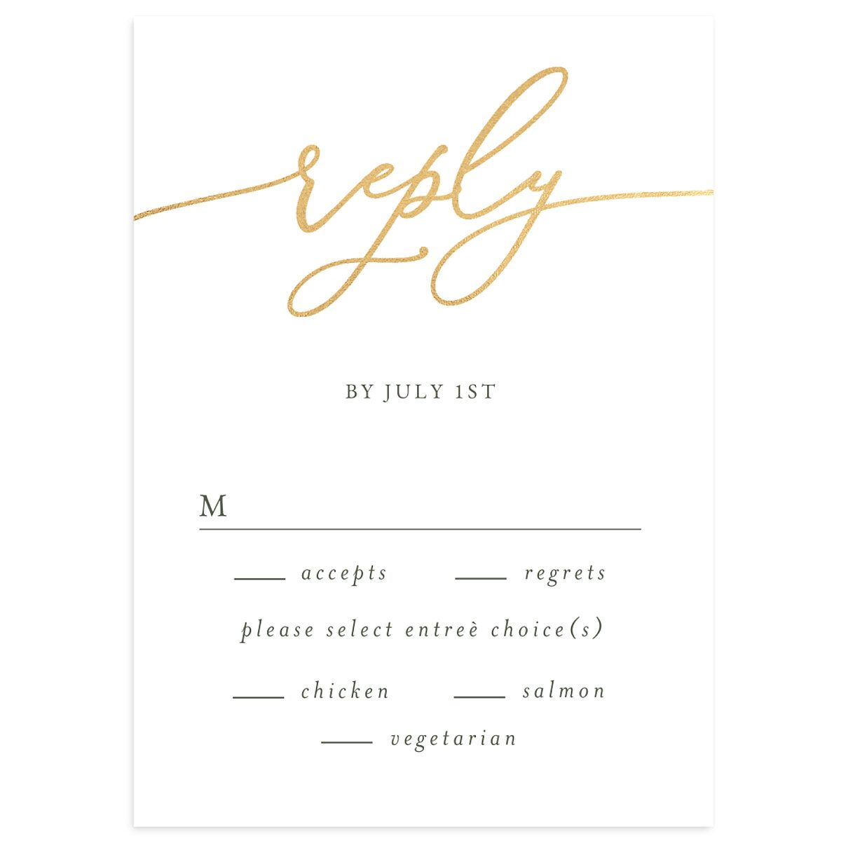 Romantic Photo Wedding Response Cards
