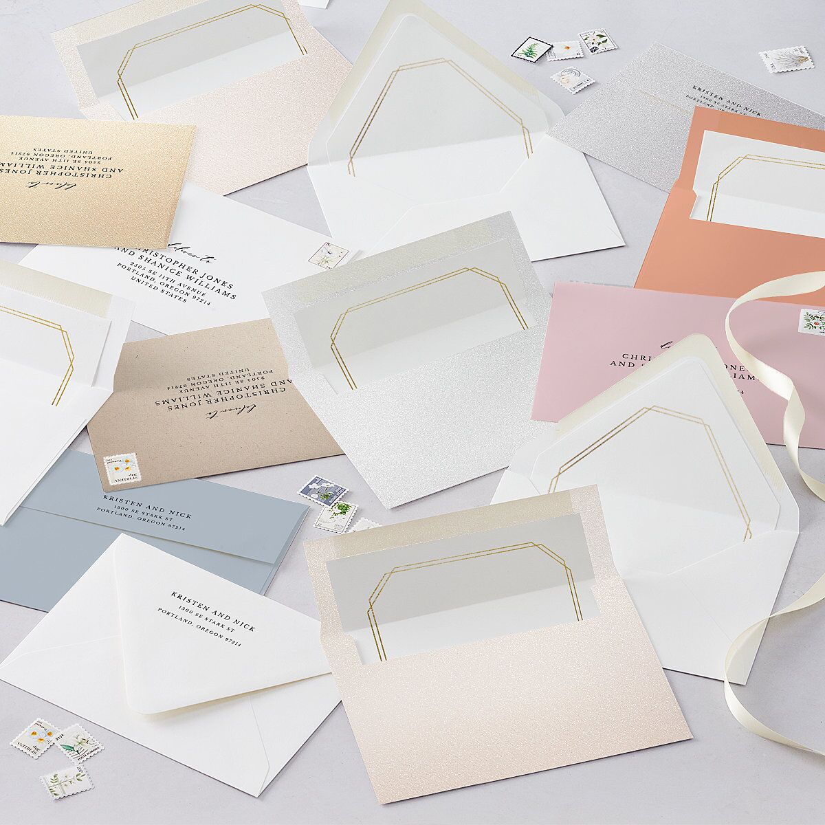 Eucalyptus Frame Wedding Invitations — view 10