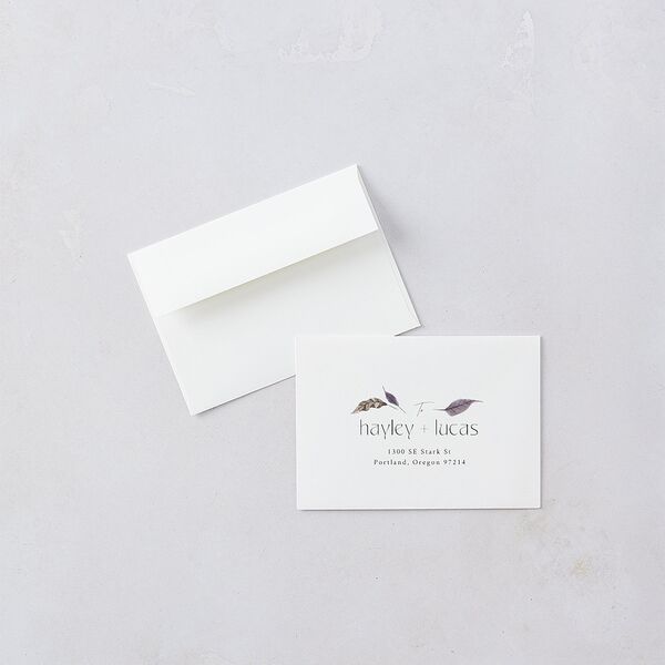 Crystal Forest Wedding Response Cards Hunter Green Signature Standard