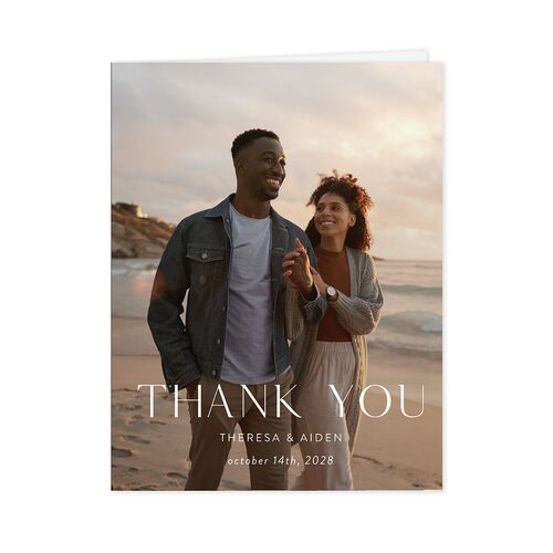 Simply Refined Photo Thank You Cards Midnight