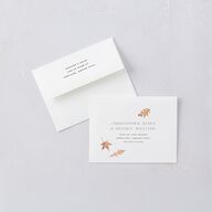 Falling Leaves Save The Date Magnets Chestnut Magnet Paper