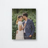 Picture This Photo Save the Date Petite Cards Greenery Signature smooth Blank No Standard