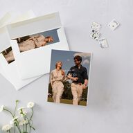 Sunny Day Modern Script Thank You Cards Pure White