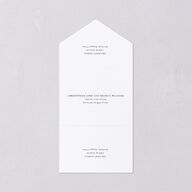 Upload Your Own Design Portrait Photo All-in-One Wedding Invitations Pure White Signature Light Both Recipient and Return Addresses No