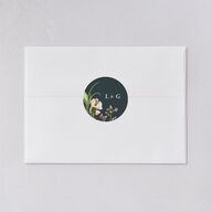 Floral Arch Wedding Stickers Moss Circle