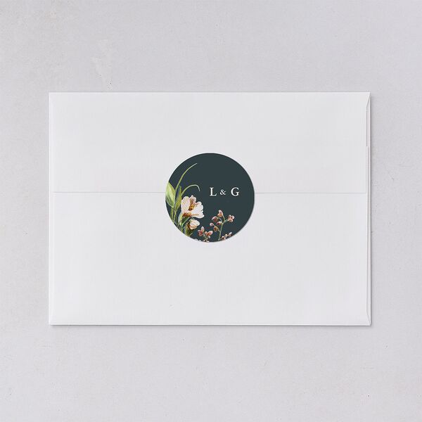 Floral Arch Wedding Stickers Moss Circle