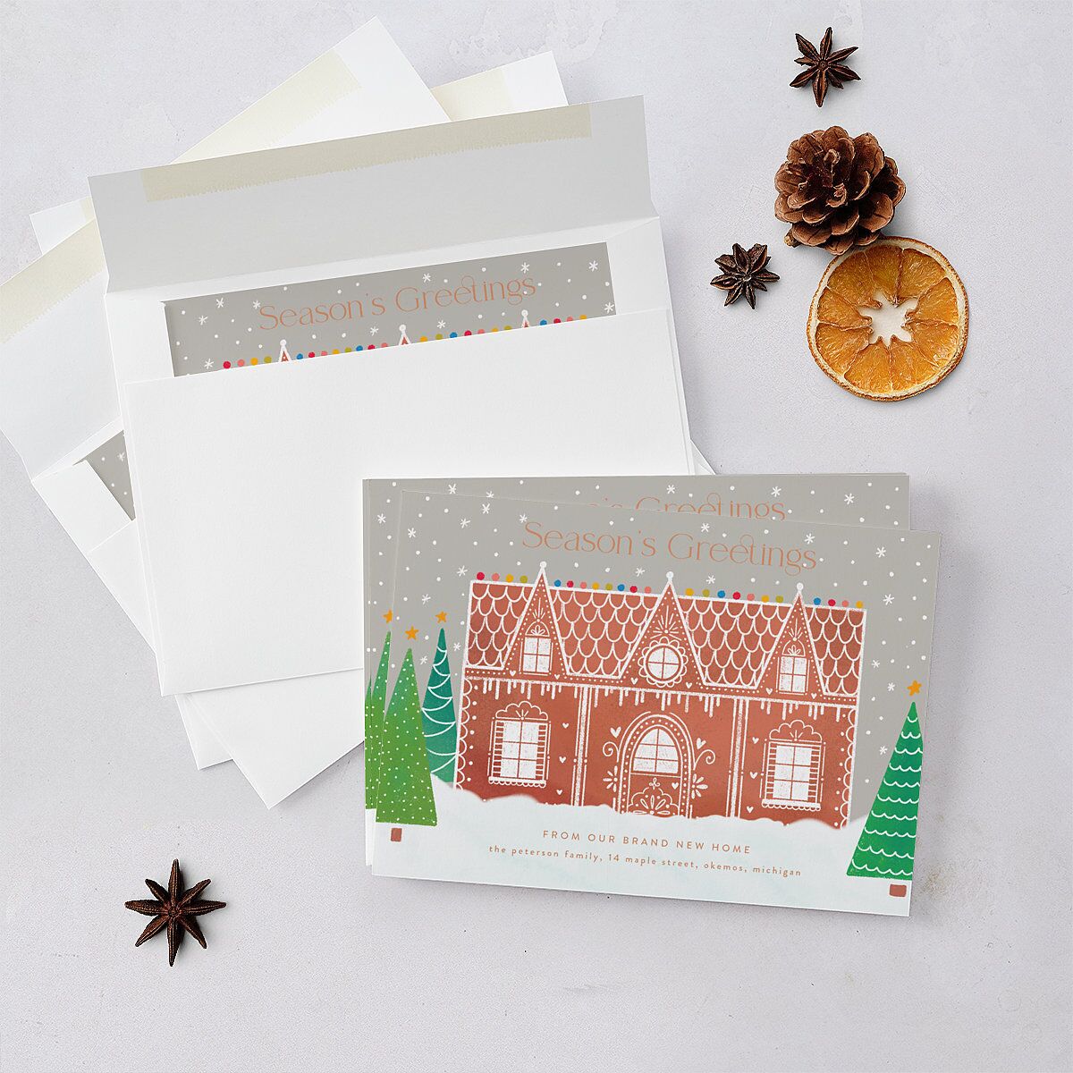 Home for the Holidays Holiday Cards Chestnut Signature Blank Standard Landscape