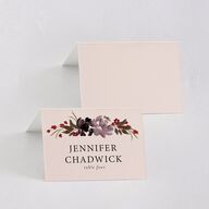 Autumn Romance Place Cards Chocolate Signature