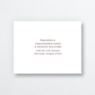 Photo Vow All-in-One Wedding Invitations Burgundy Signature Light Both Recipient and Return Addresses No