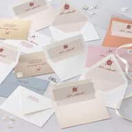 Hand Drawn Cake Bridal Shower Invitations Red Clay Signature Blank Ticket