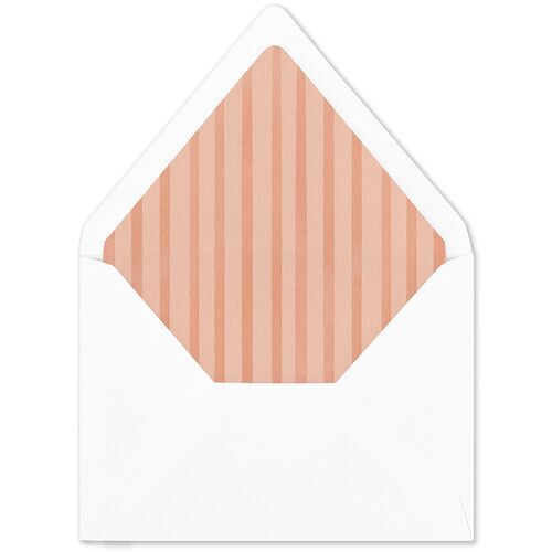Vintage Heart Locket Euro Envelope Liners Soft Peach Luxe
