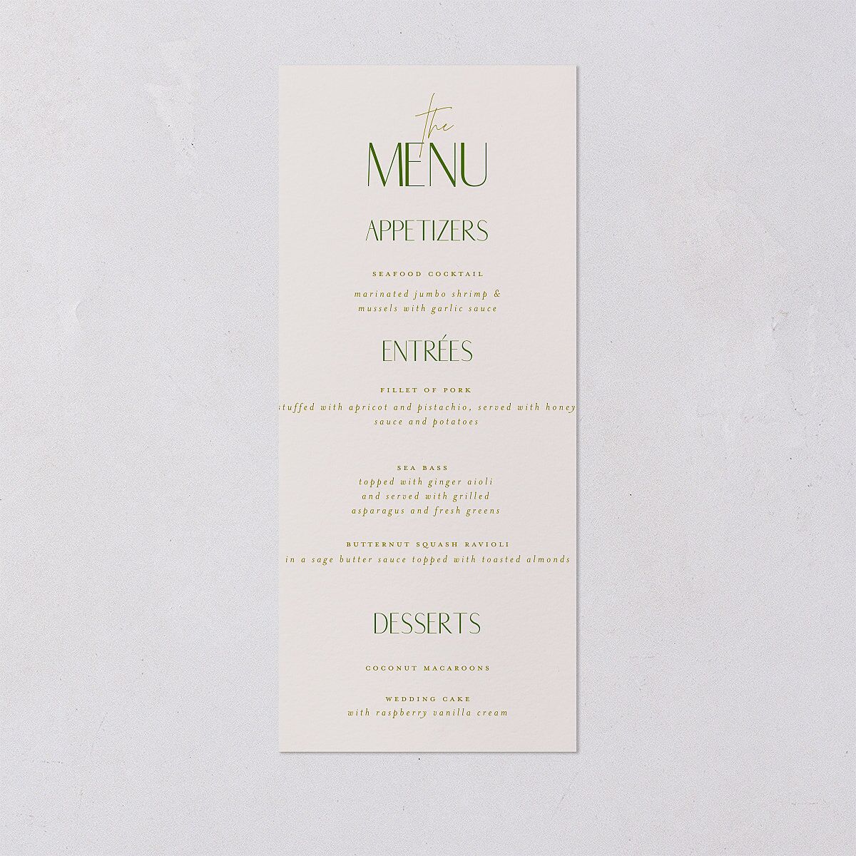 Hawaiian Tropical Monstera Frame Menus Scottish Green Signature