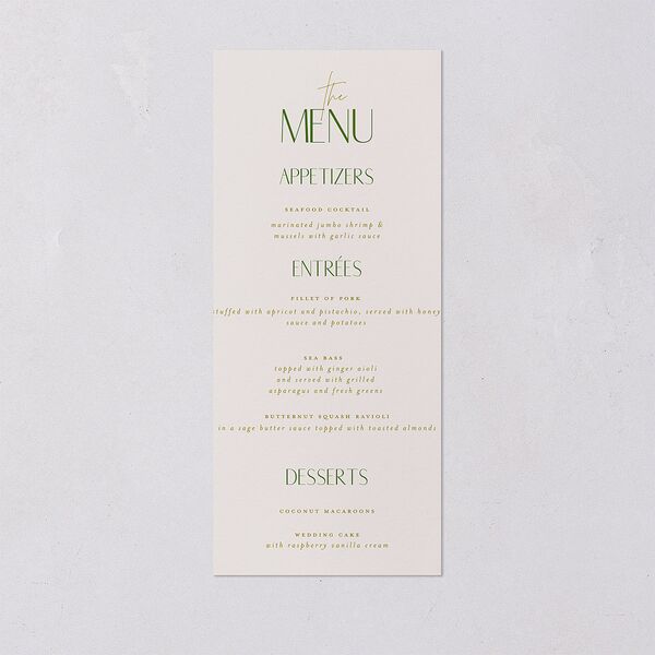 Hawaiian Tropical Monstera Frame Menus Scottish Green Signature