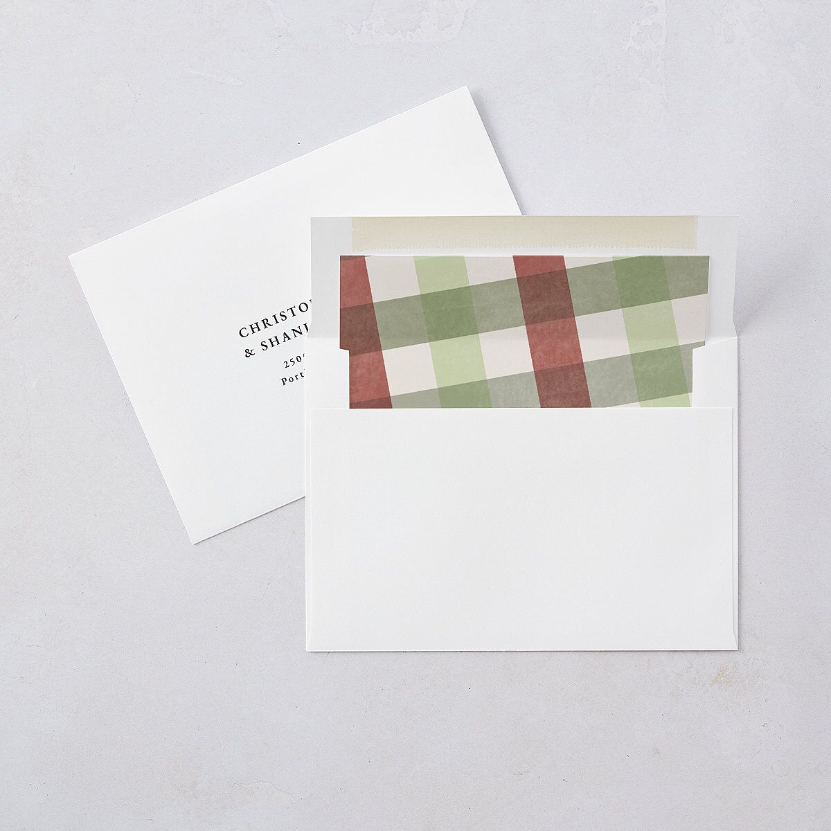 Flannel Type Envelope Liners Maroon Standard
