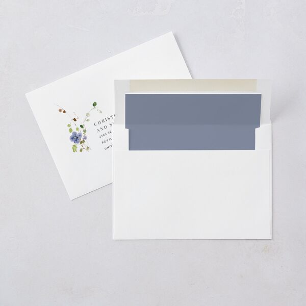 Romantic Wildflowers Save the Date Cards Stream Signature smooth Blank No Standard