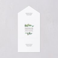 Leafy Hoops All-in-One Wedding Invitations Eucalyptus Signature Light Both Recipient and Return Addresses No