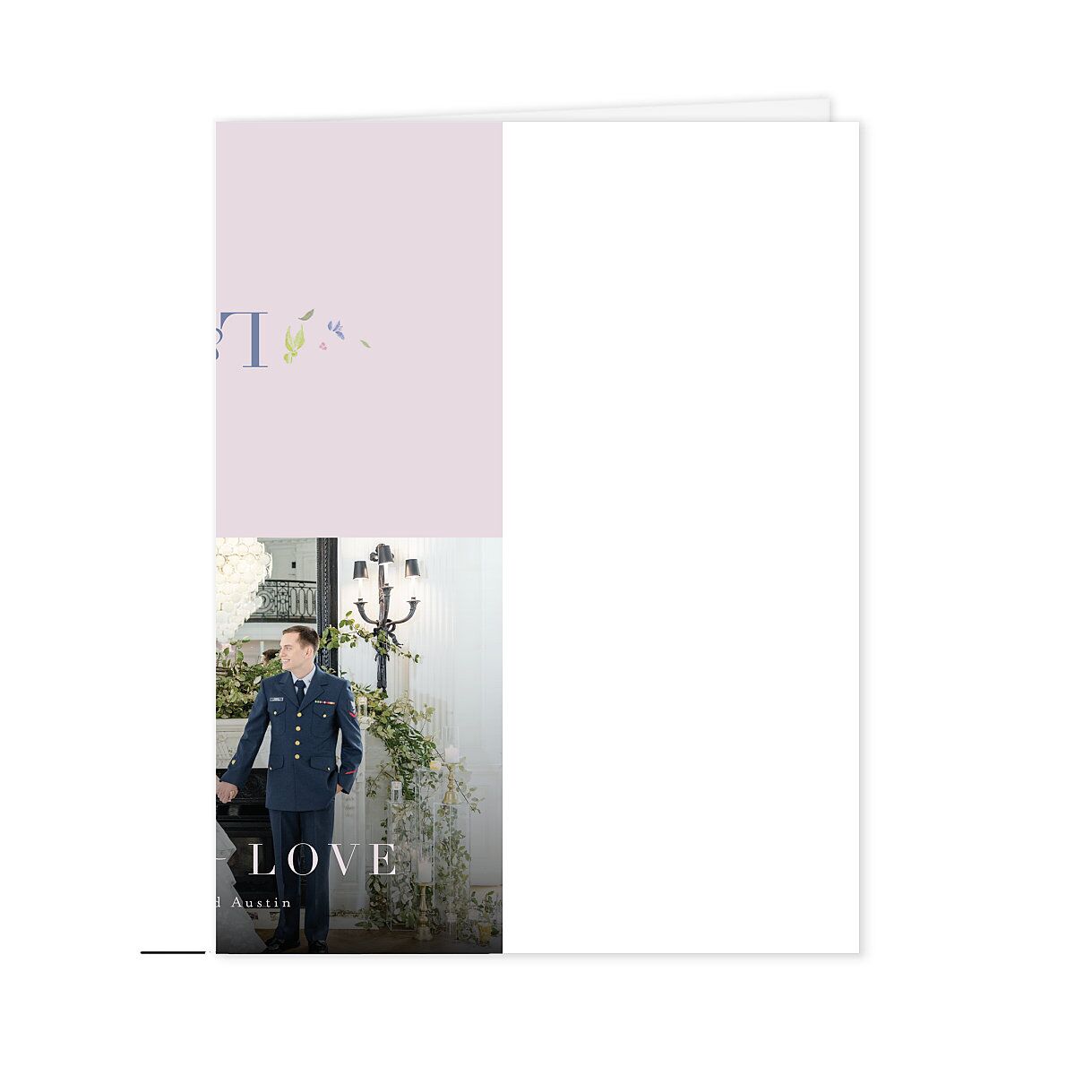 Floral Appliqué Thank You Cards