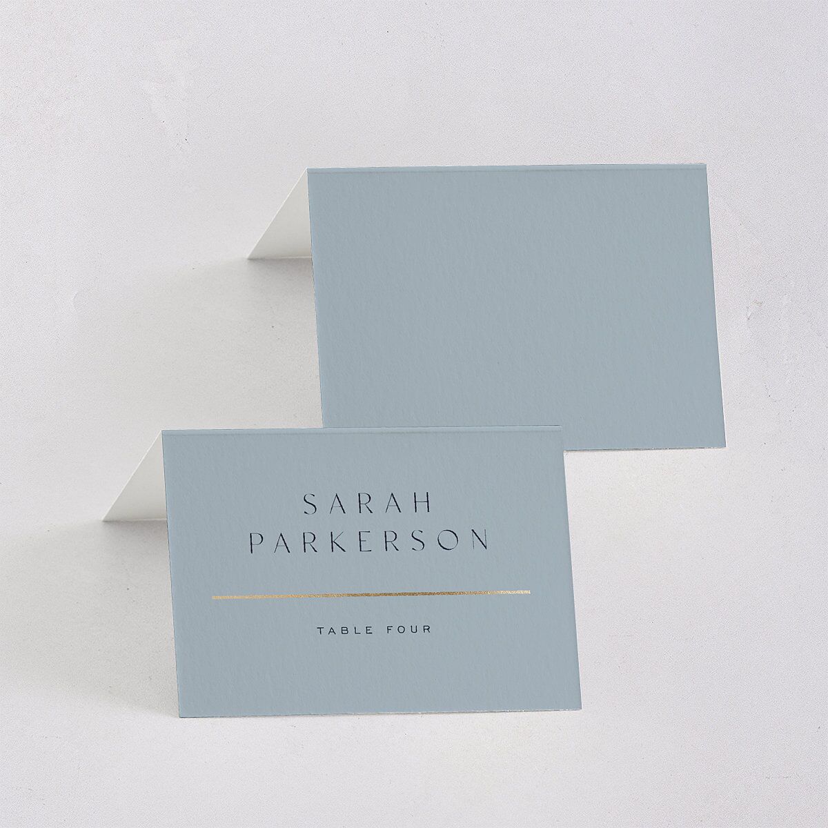 On This Day Place Cards Gold Midnight Navy Signature