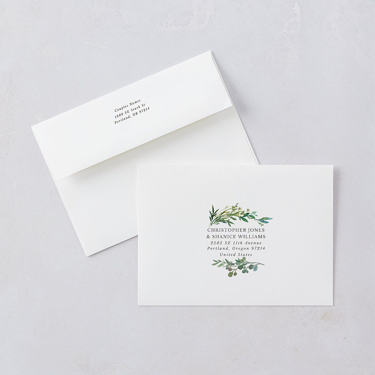 Leafy Hoops Bridal Shower Invitations — view 6