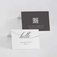Grand Calligraphy Place Cards Medieval Grey Signature