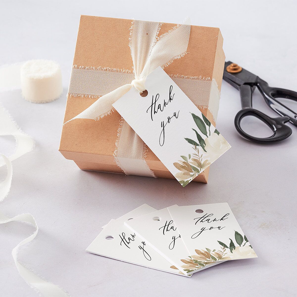 Neutral Greenery Favor Gift Tags Thyme Signature
