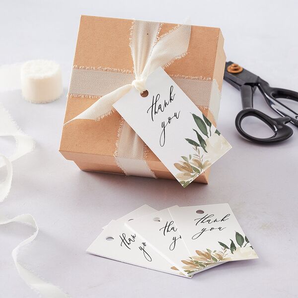 Neutral Greenery Favor Gift Tags Thyme Signature