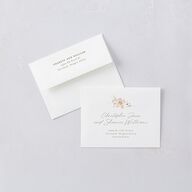 Floral Photo Thank You Cards Blush