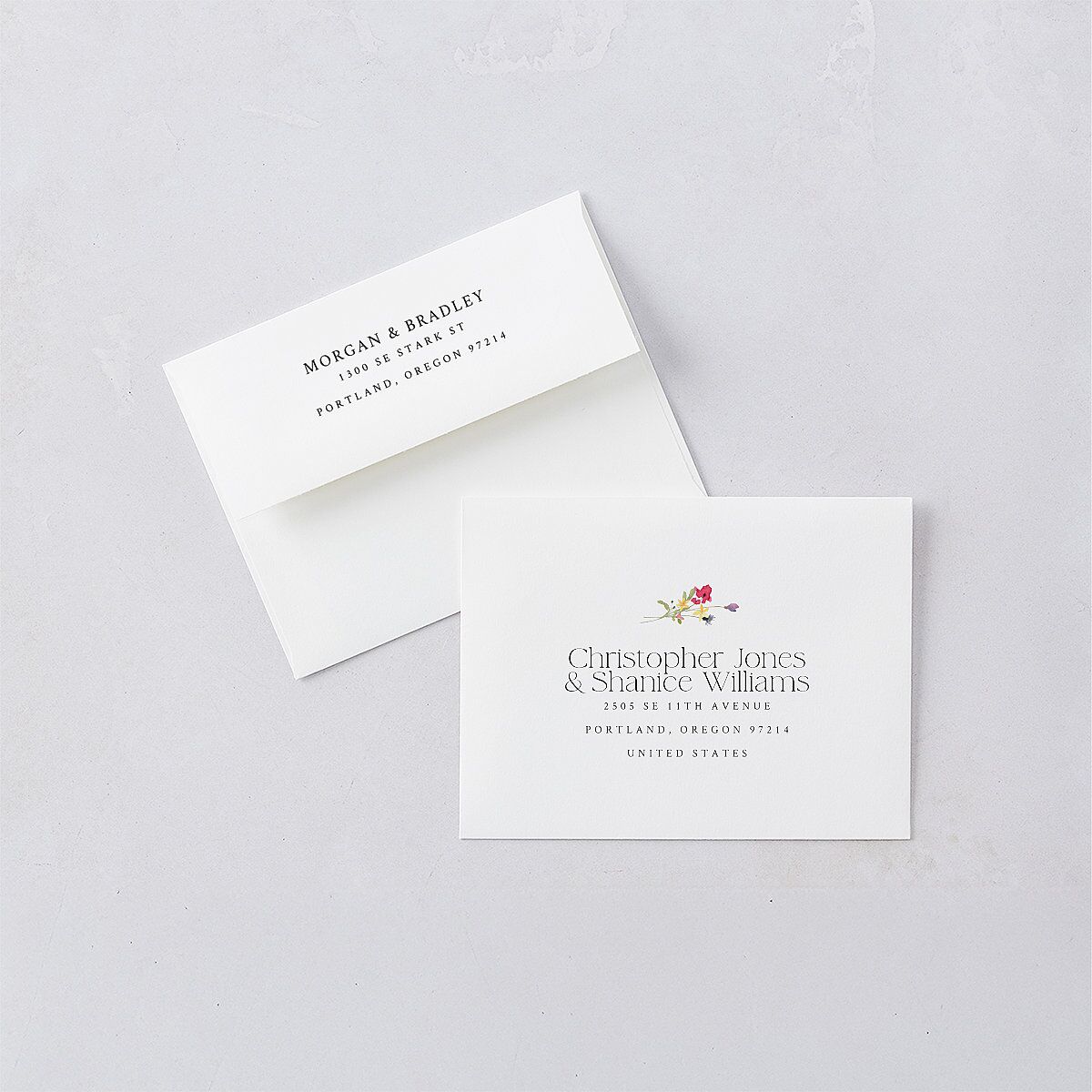 Wildflower Arch Thank You Cards Pure White