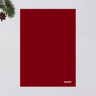 Merry Border Holiday Cards Jewel Red Signature Blank Portrait  Standard
