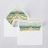 Medieval Castle Storybook Euro Envelope Liners Silver Luxe