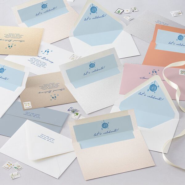 Hand Drawn Cake Bridal Shower Bridal Shower Invitations French Blue Signature Blank Ticket