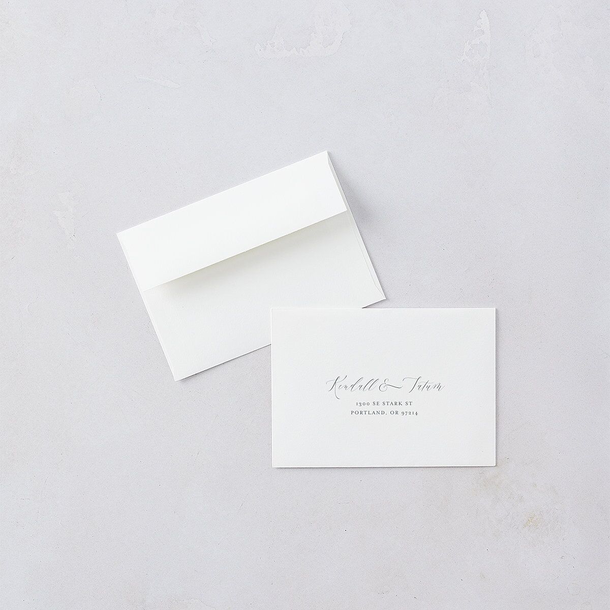 Muted Floral Wedding Response Cards — view 3