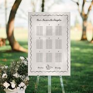Vintage Lovebird Banner Standard Seating Chart Large Linen Standard Indoor Foam Core L Seating