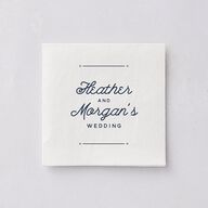 Vintage Mountain Cocktail Napkins Dusty Blue Napkin Uncoined