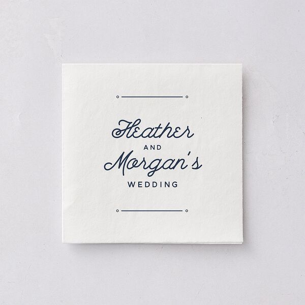 Vintage Mountain Cocktail Napkins Dusty Blue Napkin Uncoined