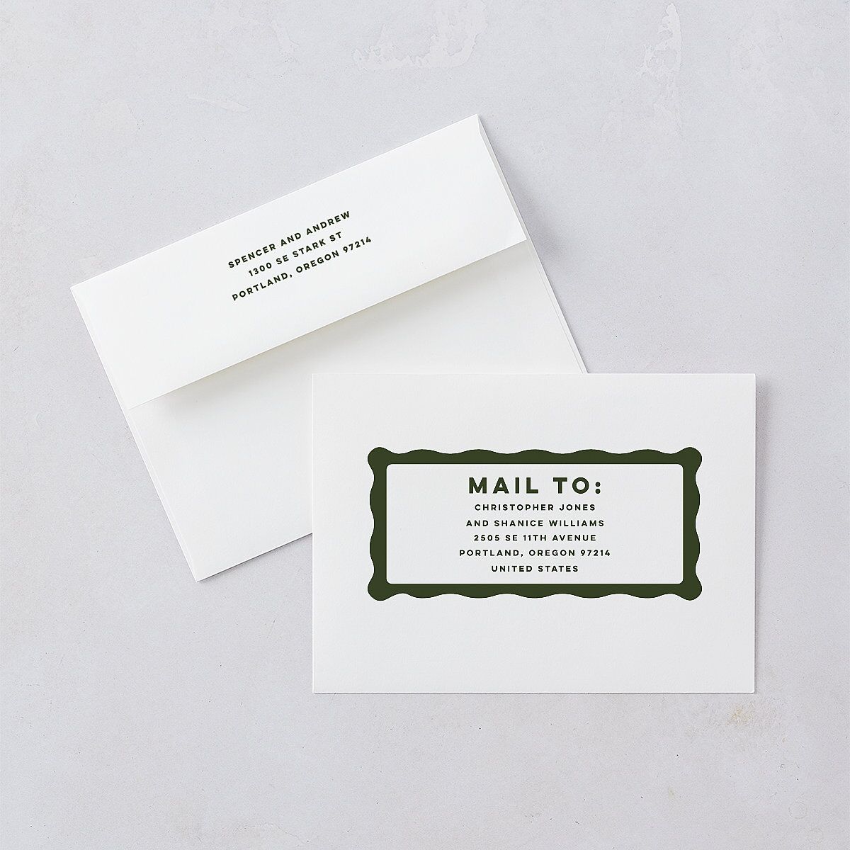 Adventure Icon Wedding Invitations Hunter Green Signature Blank No Standard