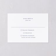 Church Stained Glass Wedding Response Cards Moody Blue Signature Standard