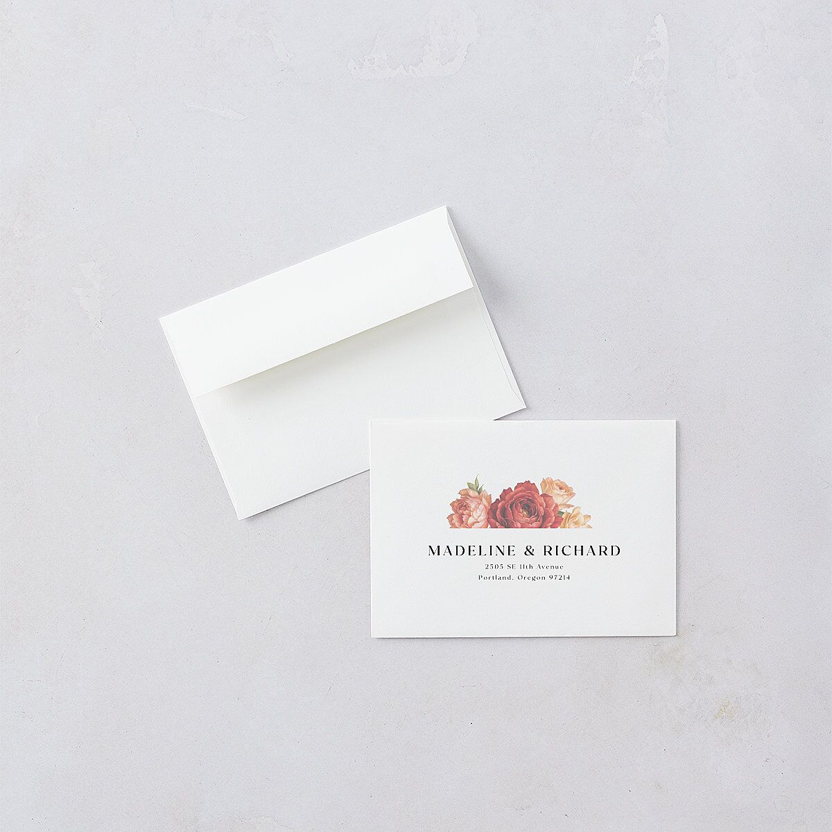 Vintage Awkward Photo Hearts Wedding Response Cards Barely Peach Signature Standard