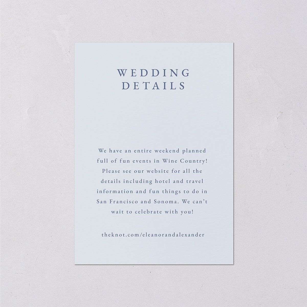 Timeless Floral Foil Wedding Enclosure Cards Gold Dusty Blue Signature