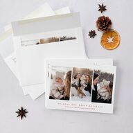 Triptych Holiday Holiday Cards True Red Signature Blank Landscape Standard