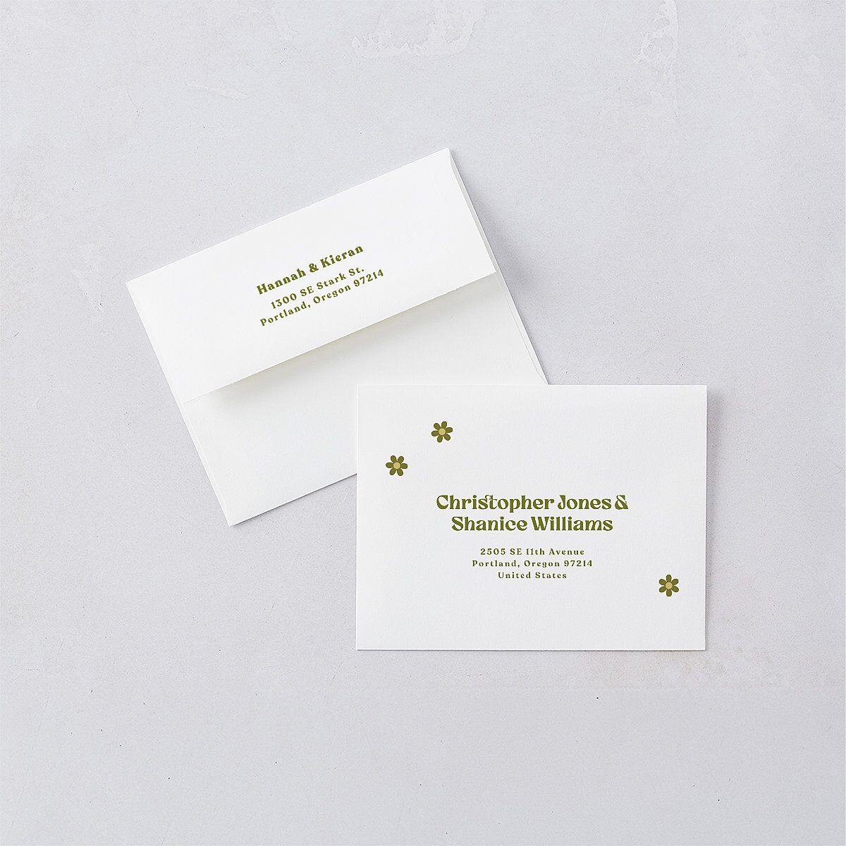 Simple Retro Daisy Thank You Cards Meadow