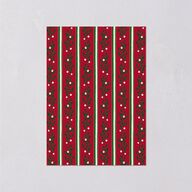 Elegant Vintage Christmas Wedding Response Cards Jewel Red Signature Standard
